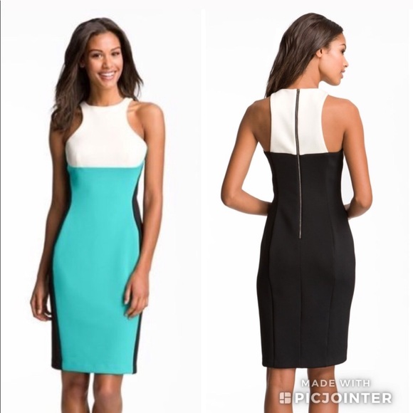 Maggy London Scuba Peplum Dress